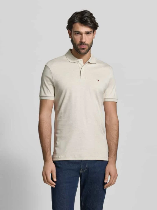 Zdjęcie produktu Koszulka polo o kroju regular fit z czystej Bawełna Model 'LIQUID COTTON' Tommy Hilfiger Złamany biały