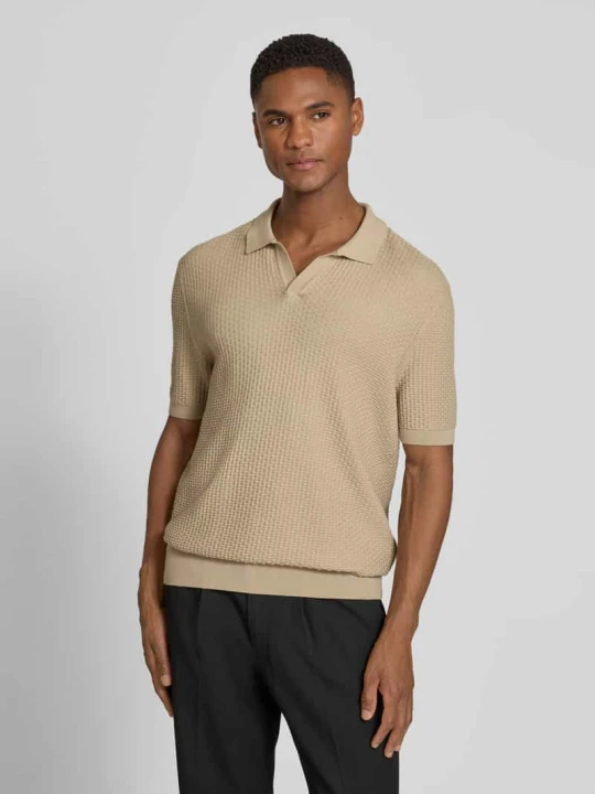 Zdjęcie produktu Koszulka polo o kroju regular fit z czystej bawełny model 'NATALO' Boss Beżowy