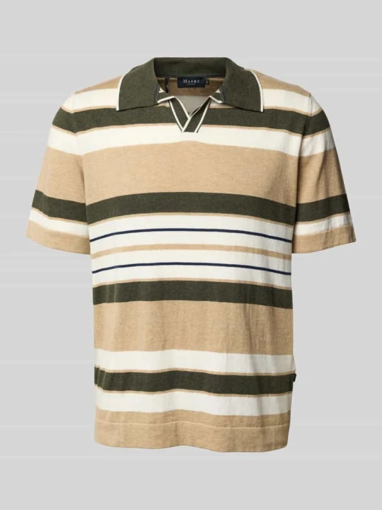 Zdjęcie produktu Koszulka polo o kroju regular fit z czystej bawełny model ‘Open’ Maerz Muenchen Piaskowy