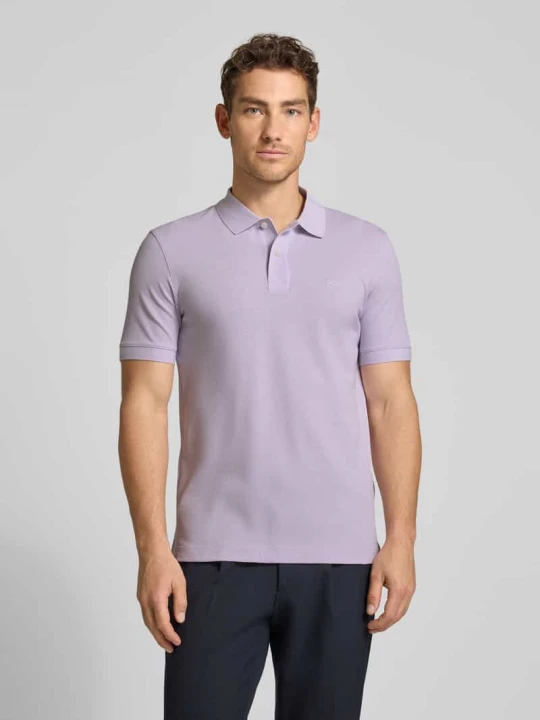 Zdjęcie produktu koszulka polo o kroju regular fit z czystej bawełny model 'PALLAS' Boss Jasnofioletowy