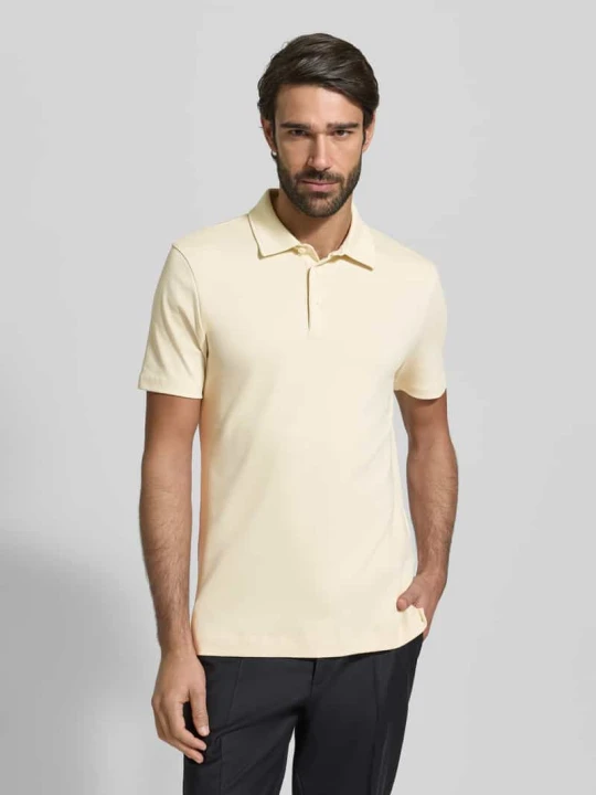 Zdjęcie produktu Koszulka polo o kroju regular fit z czystej bawełny model ‘PALOSH’ Boss Złamany biały