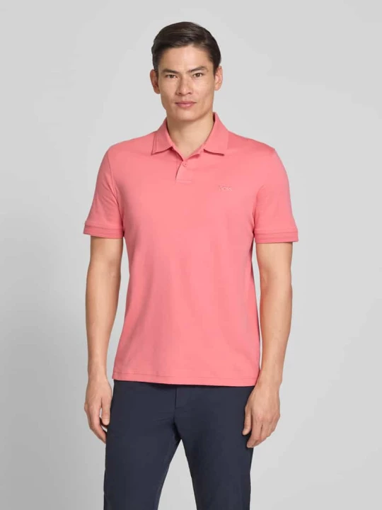 Zdjęcie produktu Koszulka polo o kroju regular fit z czystej bawełny model 'PE_INTERLOCK' Boss Jasnoczerwony