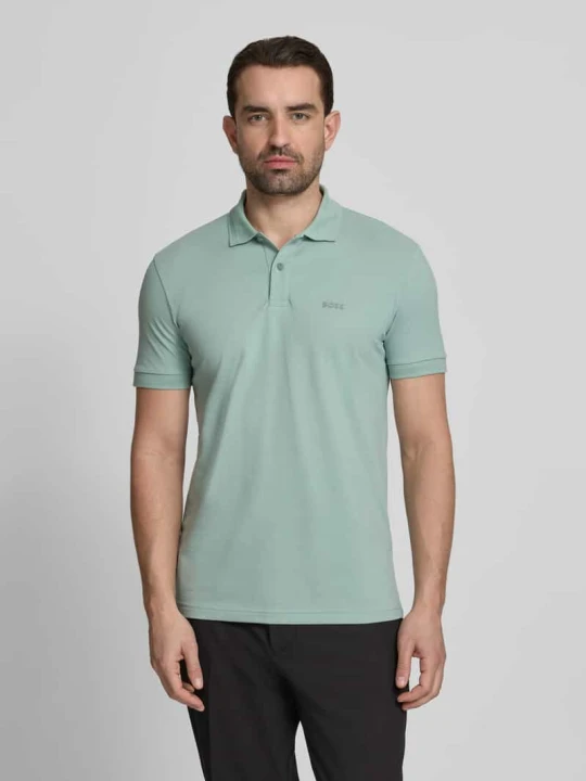 Zdjęcie produktu Koszulka polo o kroju regular fit z czystej bawełny model 'PIO 1' Boss Limonkowy