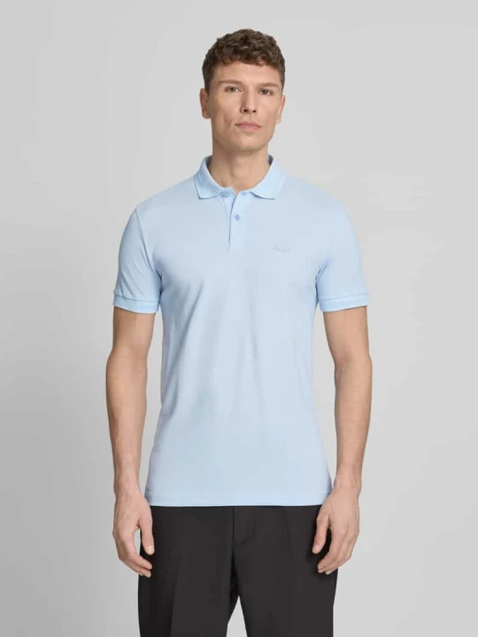 Zdjęcie produktu koszulka polo o kroju regular fit z czystej bawełny model 'PIO' Boss Morski