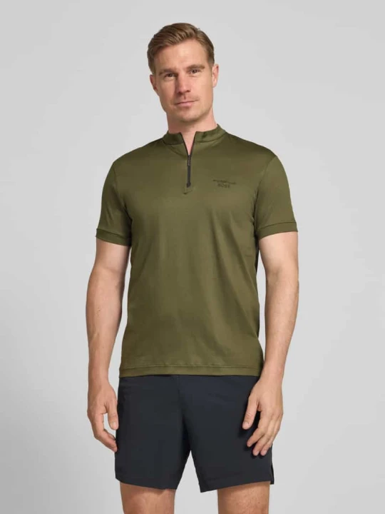 Zdjęcie produktu koszulka polo o kroju regular fit z czystej bawełny model 'PS Spirit 70' Boss Oliwkowy