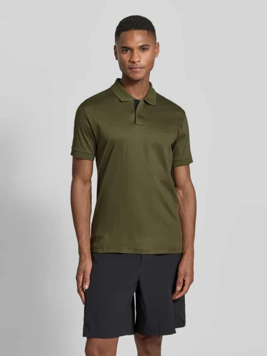Zdjęcie produktu Koszulka polo o kroju regular fit z czystej bawełny model ' PS Spirit 70 Plk' Boss Oliwkowy
