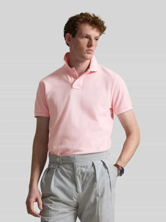 Zdjęcie produktu Koszulka polo o kroju slim fit z czystej bawełny Polo Ralph Lauren Mocnoróżowy