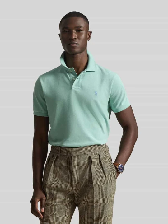Zdjęcie produktu Koszulka polo o kroju slim fit z czystej bawełny Polo Ralph Lauren Miętowy