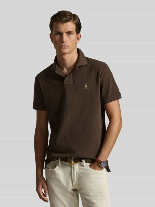 Zdjęcie produktu Koszulka polo o kroju regular fit z czystej bawełny Polo Ralph Lauren Średniobrązowy