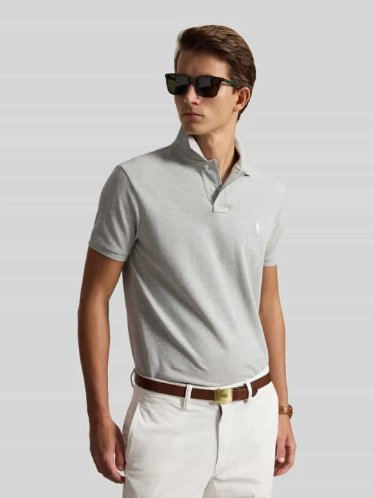 Zdjęcie produktu Koszulka polo o kroju regular fit z czystej bawełny Polo Ralph Lauren Jasnoszary melanż