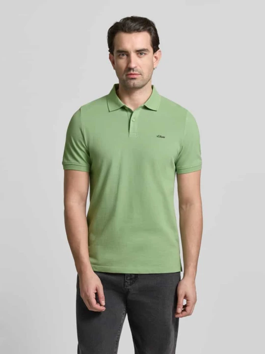 Zdjęcie produktu Koszulka polo Regular Fit z czystej bawełny s.Oliver Zielony