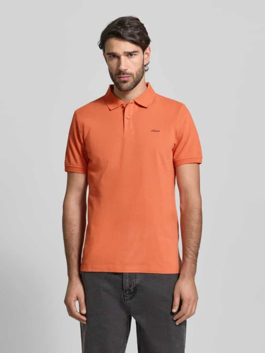 Zdjęcie produktu Koszulka polo Regular Fit z czystej bawełny s.Oliver Jasnoczerwony