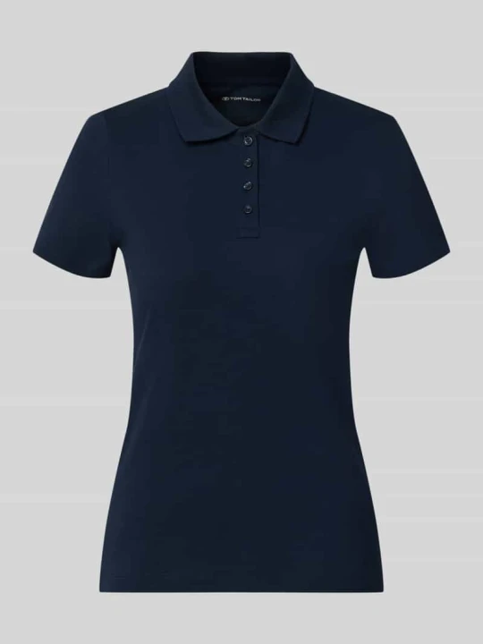 Zdjęcie produktu Koszulka polo o kroju regular fit z czystej bawełny Tom Tailor Granatowy