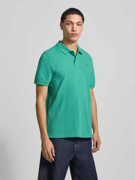 Zdjęcie produktu Koszulka polo Regular Fit z czystej bawełny Tommy Jeans Limonkowy