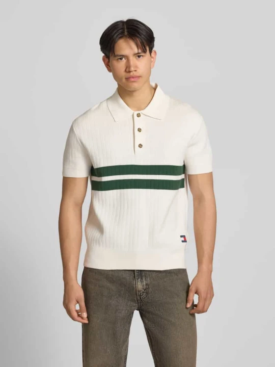 Zdjęcie produktu Koszulka polo o kroju regular fit z czystej bawełny Tommy Jeans Złamany biały