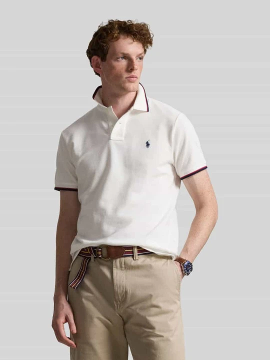 Zdjęcie produktu Koszulka polo o kroju regular fit z czystej bawełny z paskami w kontrastowym kolorze Polo Ralph Lauren