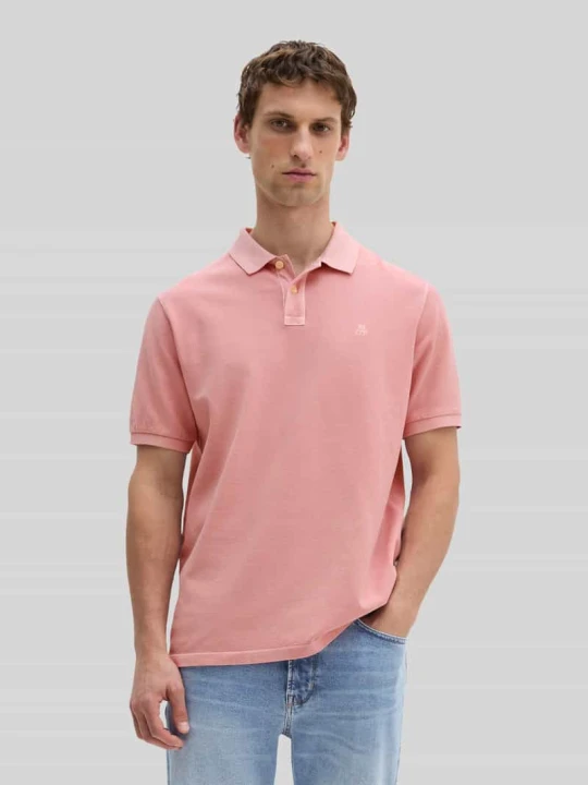 Zdjęcie produktu Koszulka polo o kroju regular fit z czystej bawełny z wyhaftowanym logo Marc O'Polo Różowawy