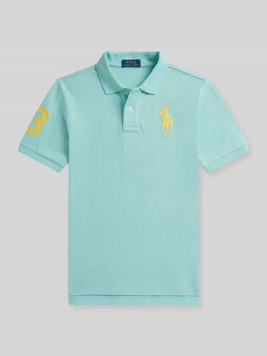 Zdjęcie produktu Koszulka polo o kroju regular fit z czystej bawełny z wyhaftowanym logo Polo Ralph Lauren Miętowy