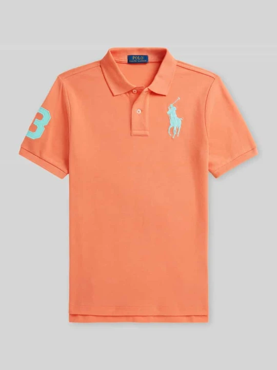 Zdjęcie produktu Koszulka polo o kroju regular fit z czystej bawełny z wyhaftowanym logo Polo Ralph Lauren Pomarańczowy