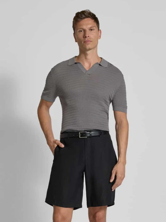 Zdjęcie produktu Koszulka polo o kroju regular fit z dekoltem w serek model ‘BRAIAN’ Drykorn Średnioszary