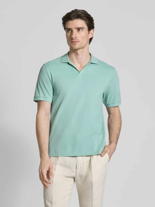 Zdjęcie produktu Koszulka polo o kroju regular fit z dekoltem w serek model ‘CHARLES’ MC2 Saint Barth Zielony