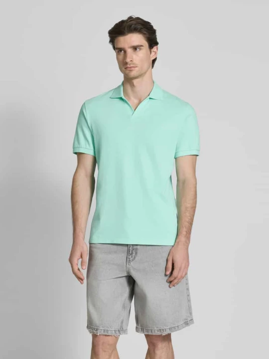 Zdjęcie produktu Koszulka polo o kroju regular fit z dekoltem w serek model ‘CHARLES’ MC2 Saint Barth Miętowy