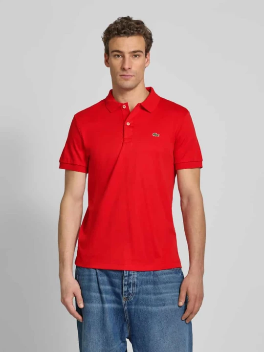 Zdjęcie produktu Koszulka polo o kroju regular fit z detalem z logo Lacoste Czerwony