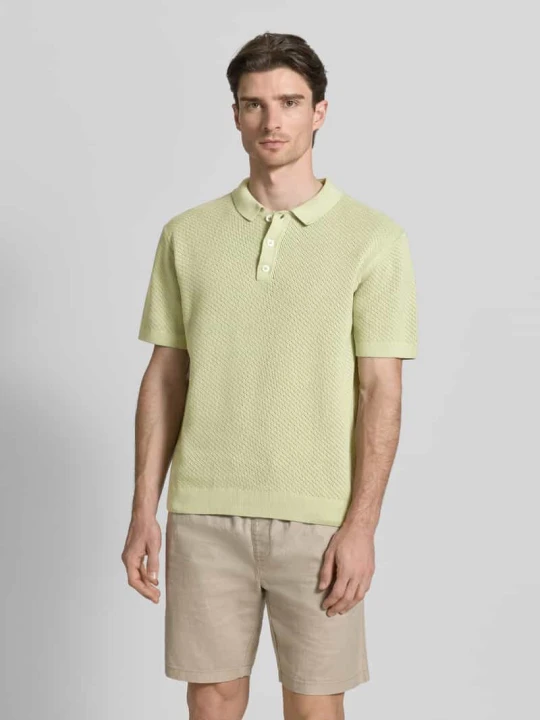 Zdjęcie produktu Koszulka polo o kroju regular fit z detalem z logo model 'ISAKSSON' Casual Friday Limonkowy