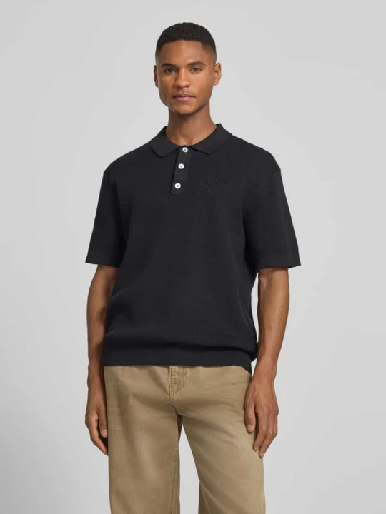 Zdjęcie produktu Koszulka polo o kroju regular fit z detalem z logo model 'ISAKSSON' Casual Friday Granatowy