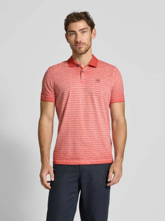 Zdjęcie produktu Koszulka polo o kroju regular fit z detalem z logo model ‘SLUB’ Lerros Czerwony