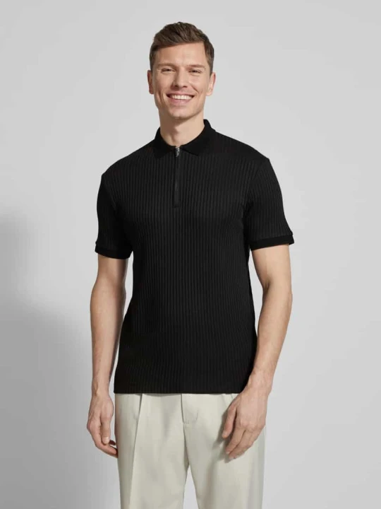 Zdjęcie produktu Koszulka polo o kroju regular fit z dodatkiem bawełny Model 'FAVE' Selected Homme Czarny