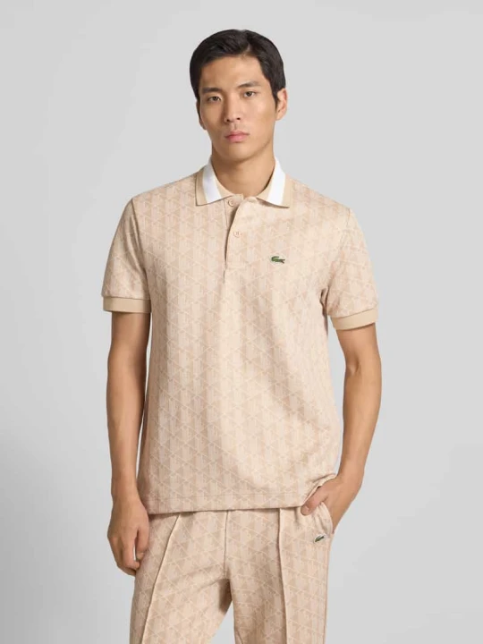 Zdjęcie produktu Regular Fit koszulka polo z domieszką bawełny Lacoste Złamany biały