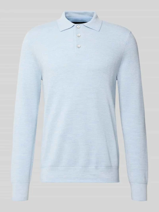 Zdjęcie produktu koszulka polo o kroju regular fit z dodatkiem wełny Polo Ralph Lauren Jasnoniebieski