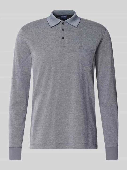 Zdjęcie produktu Koszulka polo o kroju regular fit z domieszką bawełny Christian Berg Jeansowy niebieski