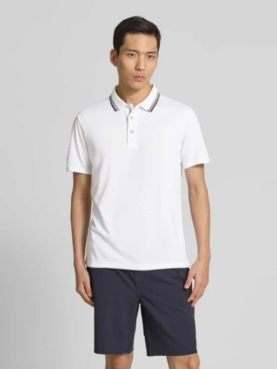 Zdjęcie produktu Koszulka polo o kroju regular fit z efektem dwóch warstw model ‘KUORTTI’ LUHTA Biały