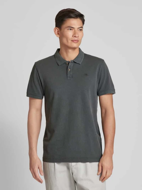 Zdjęcie produktu Koszulka polo o kroju regular fit z efektem znoszenia Tom Tailor Jasnoszary