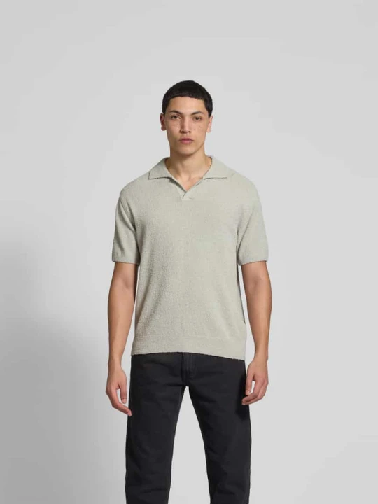 Zdjęcie produktu Koszulka polo o kroju regular fit z imitacji dzianiny Closed Gliniany