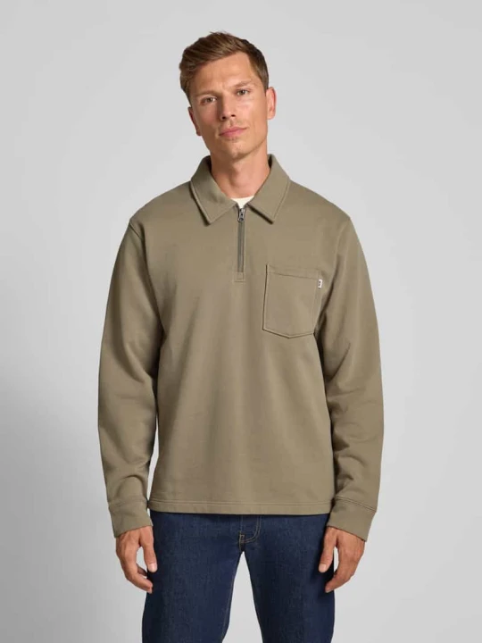 Zdjęcie produktu Koszulka polo o kroju regular fit z kieszenią na piersi model ‘Andrew’ Wood Wood Jasnobrązowy