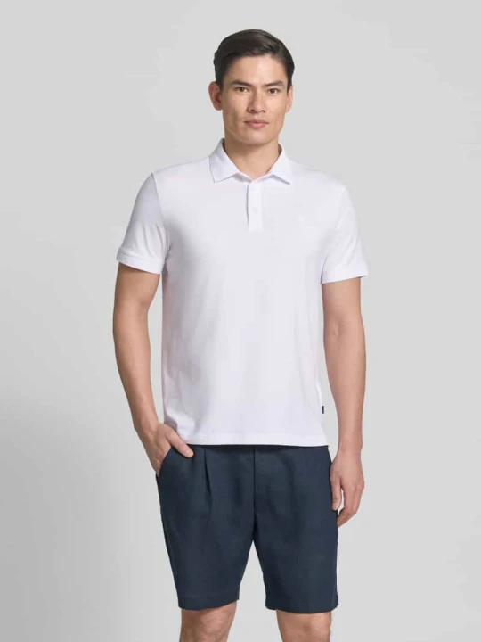 Zdjęcie produktu koszulka polo o kroju regular fit z listwą guzikową model 'Carlosjuan' JOOP! Biały