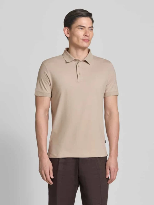Zdjęcie produktu koszulka polo o kroju regular fit z listwą guzikową model 'Carlosjuan' JOOP! Beżowy