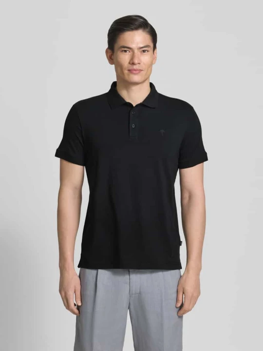 Zdjęcie produktu koszulka polo o kroju regular fit z listwą guzikową model 'Carlosjuan' JOOP! Czarny