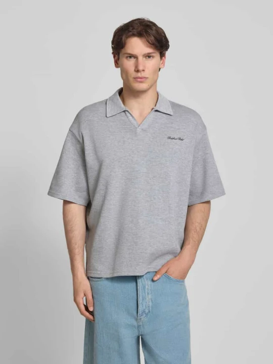 Zdjęcie produktu Koszulka polo o kroju regular fit z logo model „Eddie” Redefined Rebel Średnioszary melanż