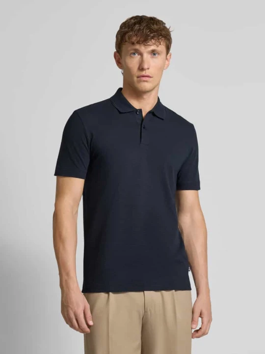 Zdjęcie produktu Koszulka polo o kroju regular fit z mieszanki bawełny Boss Granatowy