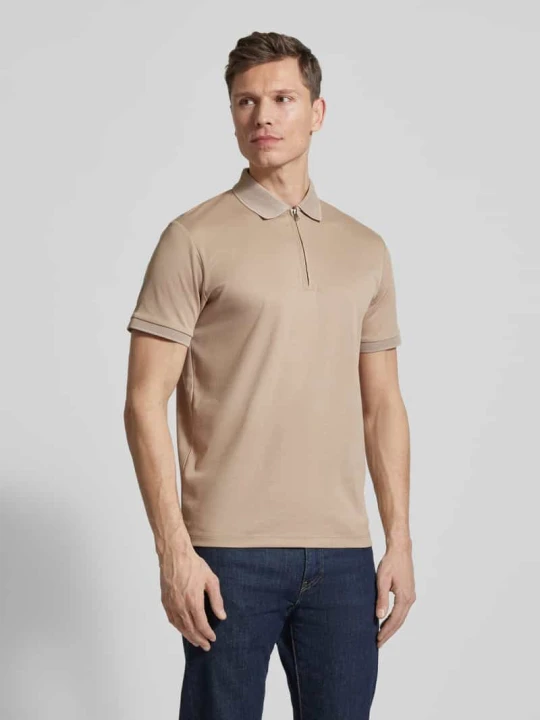 Zdjęcie produktu Koszulka polo o kroju regular fit z mieszanki bawełny ekologicznej Model 'FAVE' Selected Homme Piaskowy