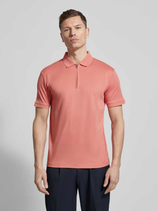 Zdjęcie produktu Koszulka polo o kroju regular fit z mieszanki bawełny ekologicznej Model 'FAVE' Selected Homme Brudnoróżowy