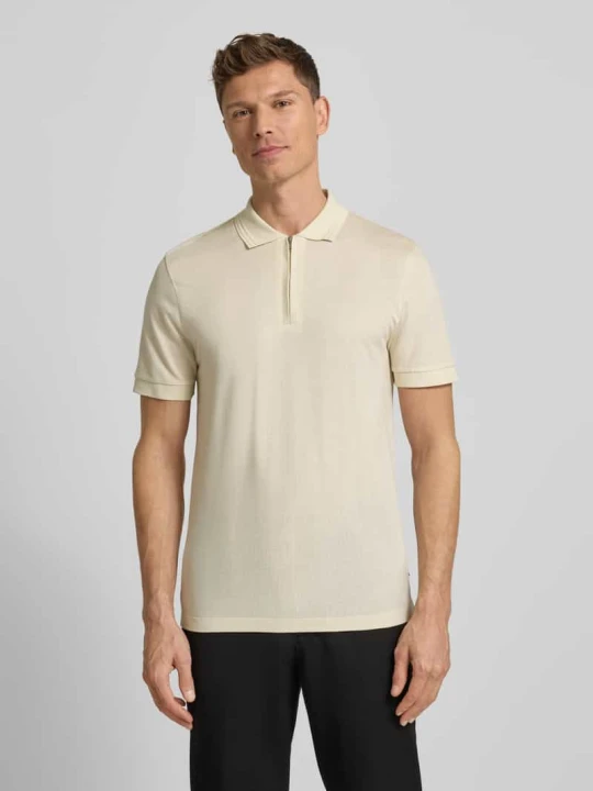 Zdjęcie produktu Koszulka polo o kroju regular fit z mieszanki bawełny i lyocellu model „H-PARAS 70” Boss Złamany biały
