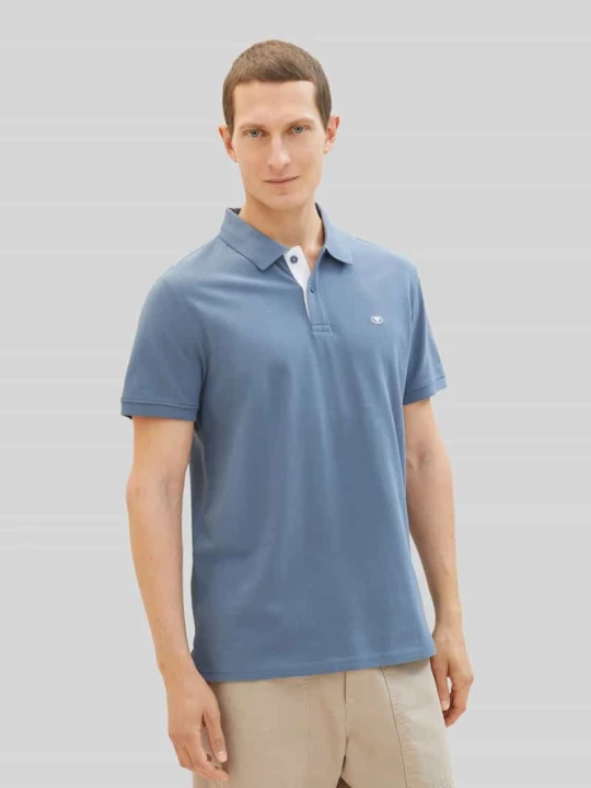 Zdjęcie produktu koszulka polo o kroju regular fit z mieszanki bawełny i wiskozy Tom Tailor Średnioszary