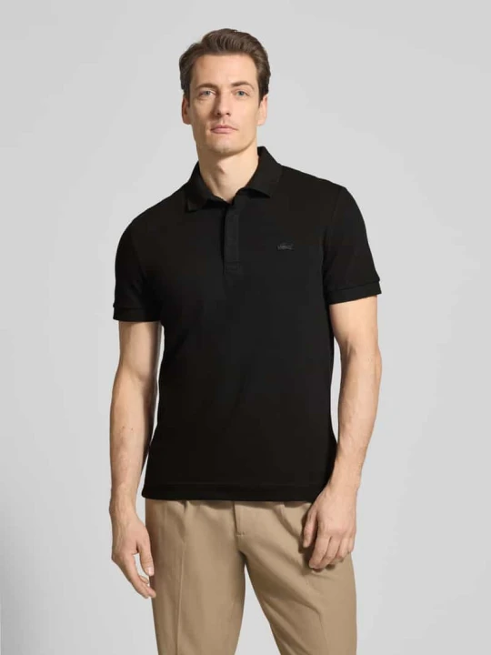 Zdjęcie produktu Koszulka polo o kroju regular fit z mieszanki bawełny Lacoste Czarny