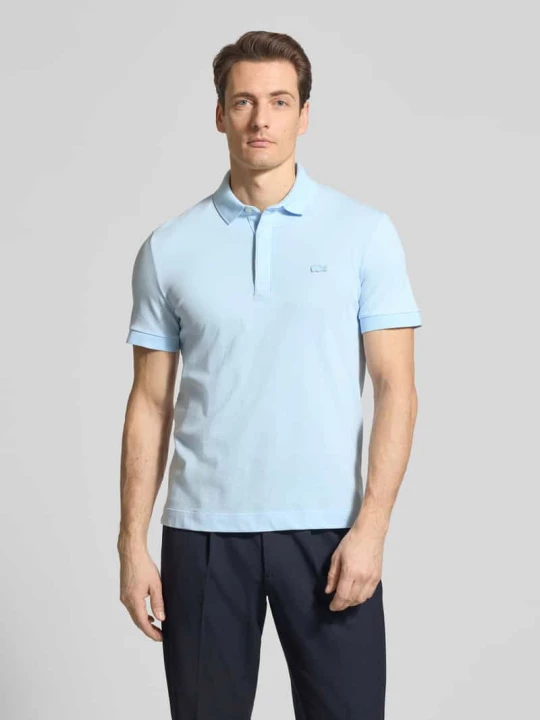 Zdjęcie produktu Koszulka polo o kroju regular fit z mieszanki bawełny Lacoste Jasnoniebieski