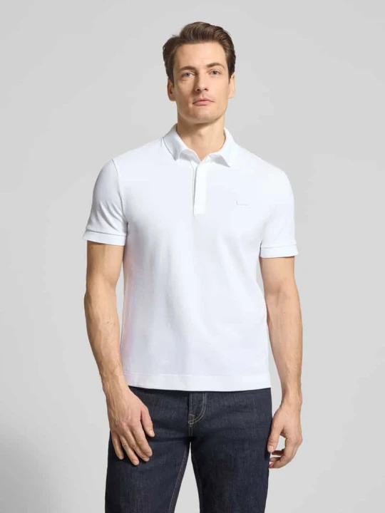 Zdjęcie produktu Koszulka polo o kroju regular fit z mieszanki bawełny Lacoste Biały